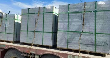 呼伦贝尔 芝麻白花岗岩地铺石装车日常