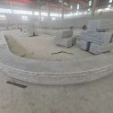 呼伦贝尔 芝麻白异形坐凳，自然面光面弧形加工