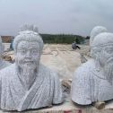 呼伦贝尔 白麻花岗岩石材人物立体雕刻