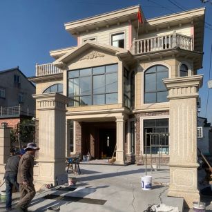 呼伦贝尔 黄金麻花岗岩荔枝面别墅外墙干挂私家专属