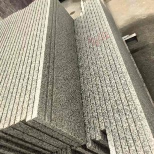 呼伦贝尔 白麻荔枝面花岗岩楼梯踏步