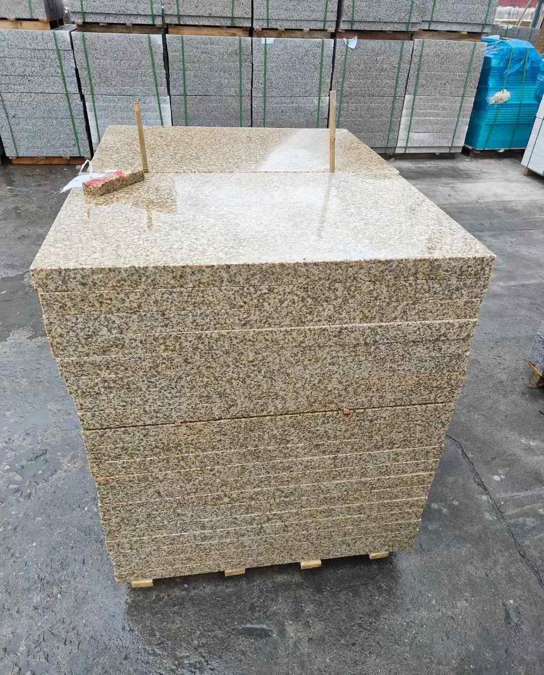 呼伦贝尔 湖北黄金麻花岗岩石材荔枝面外墙石材