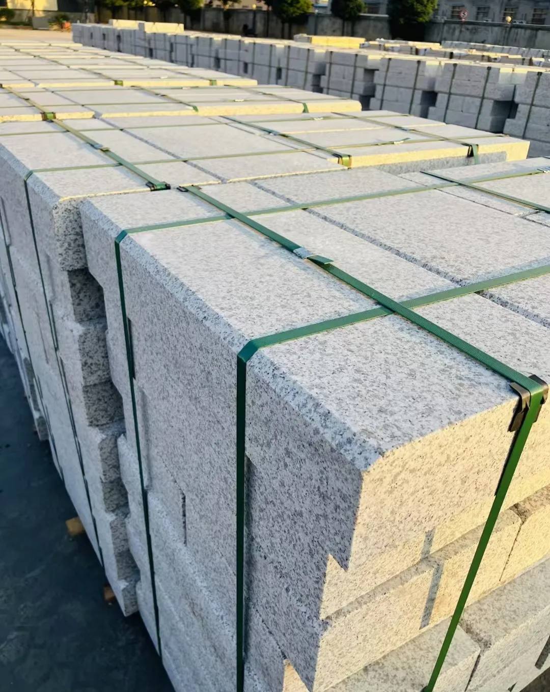 呼伦贝尔 白麻花岗岩路沿石，马路牙子，路缘石，平石，立缘石等