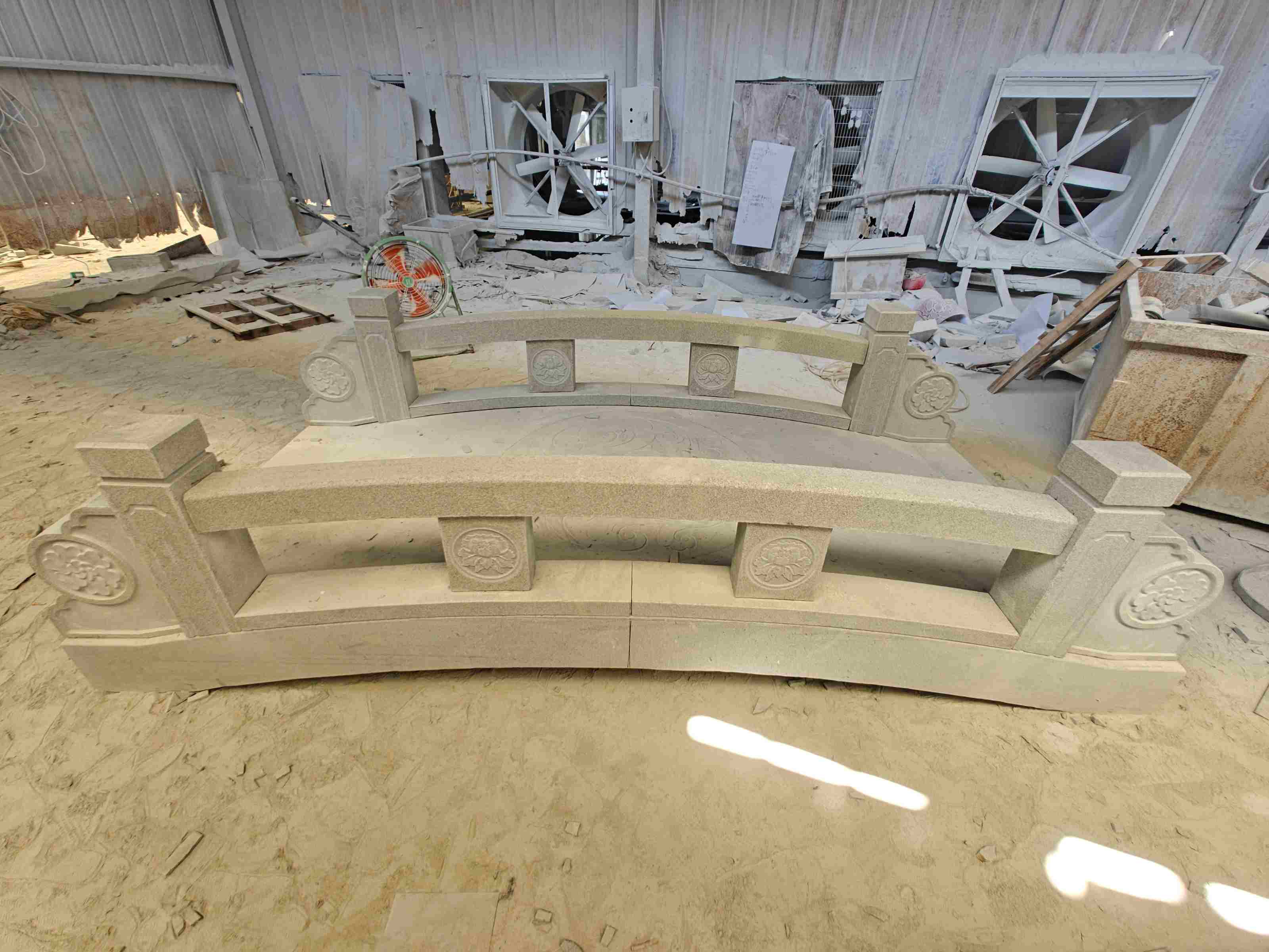 呼伦贝尔 芝麻灰花岗岩异形加工-拱桥，石桥