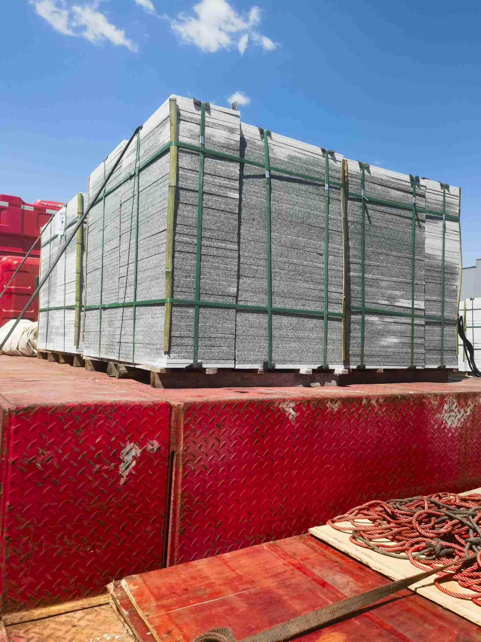 呼伦贝尔 芝麻白火烧规格板地铺石300*600/600*600