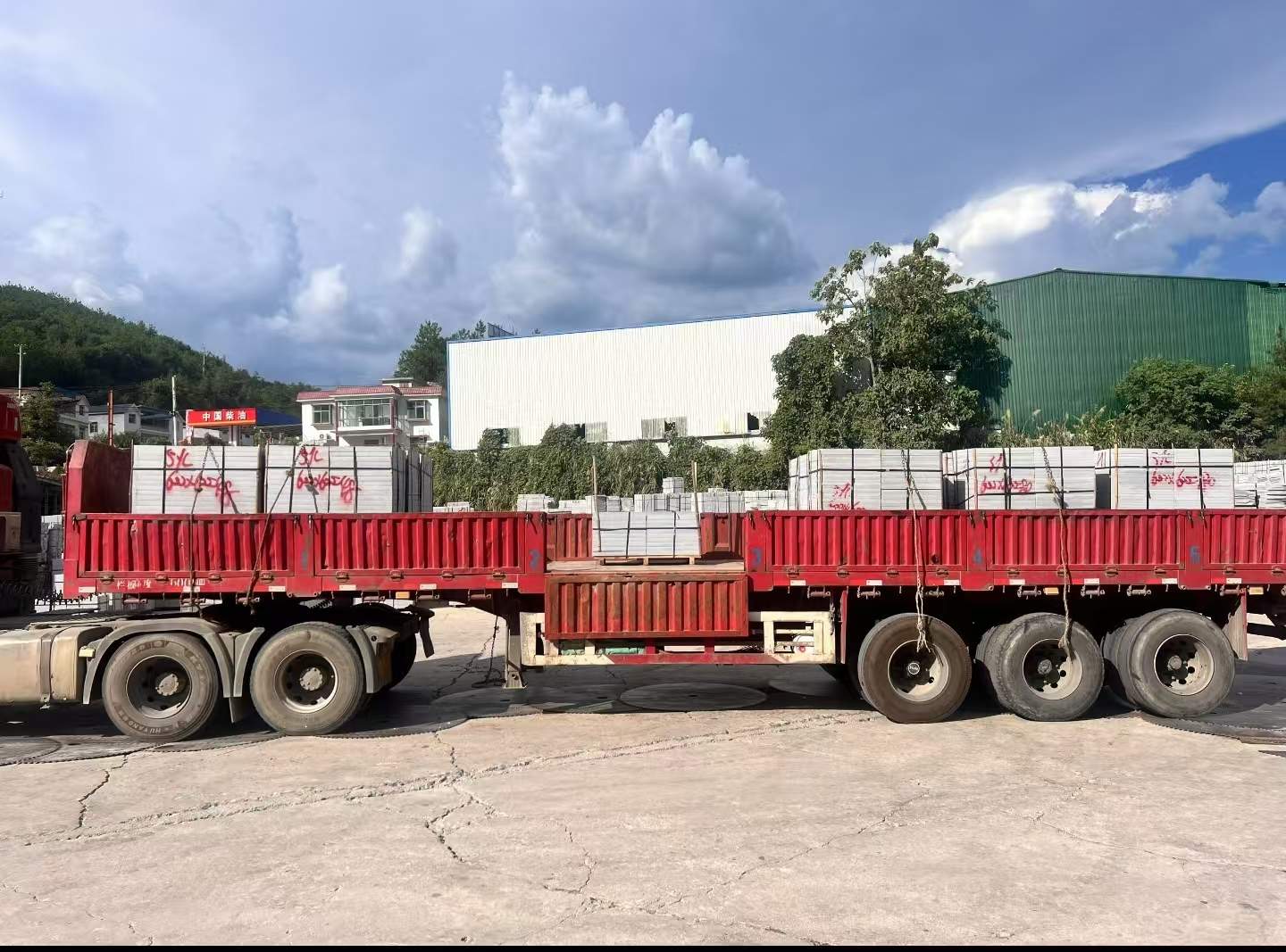 呼伦贝尔 芝麻灰花岗岩地铺石出货日常