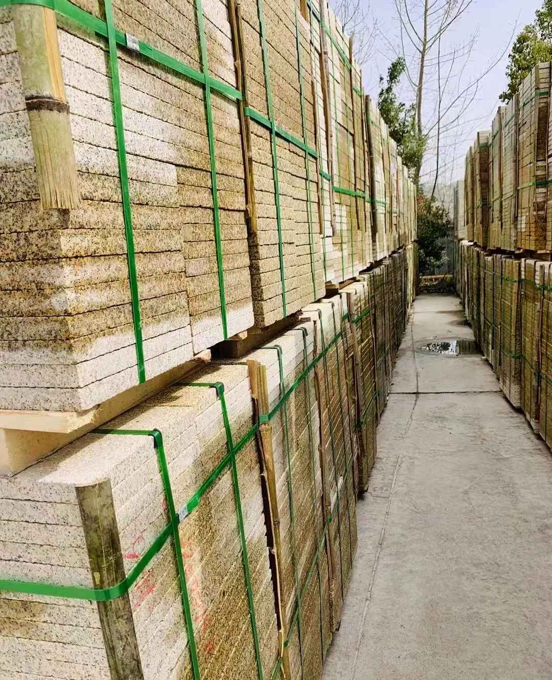 呼伦贝尔 黄金麻花岗岩荔枝面地铺石