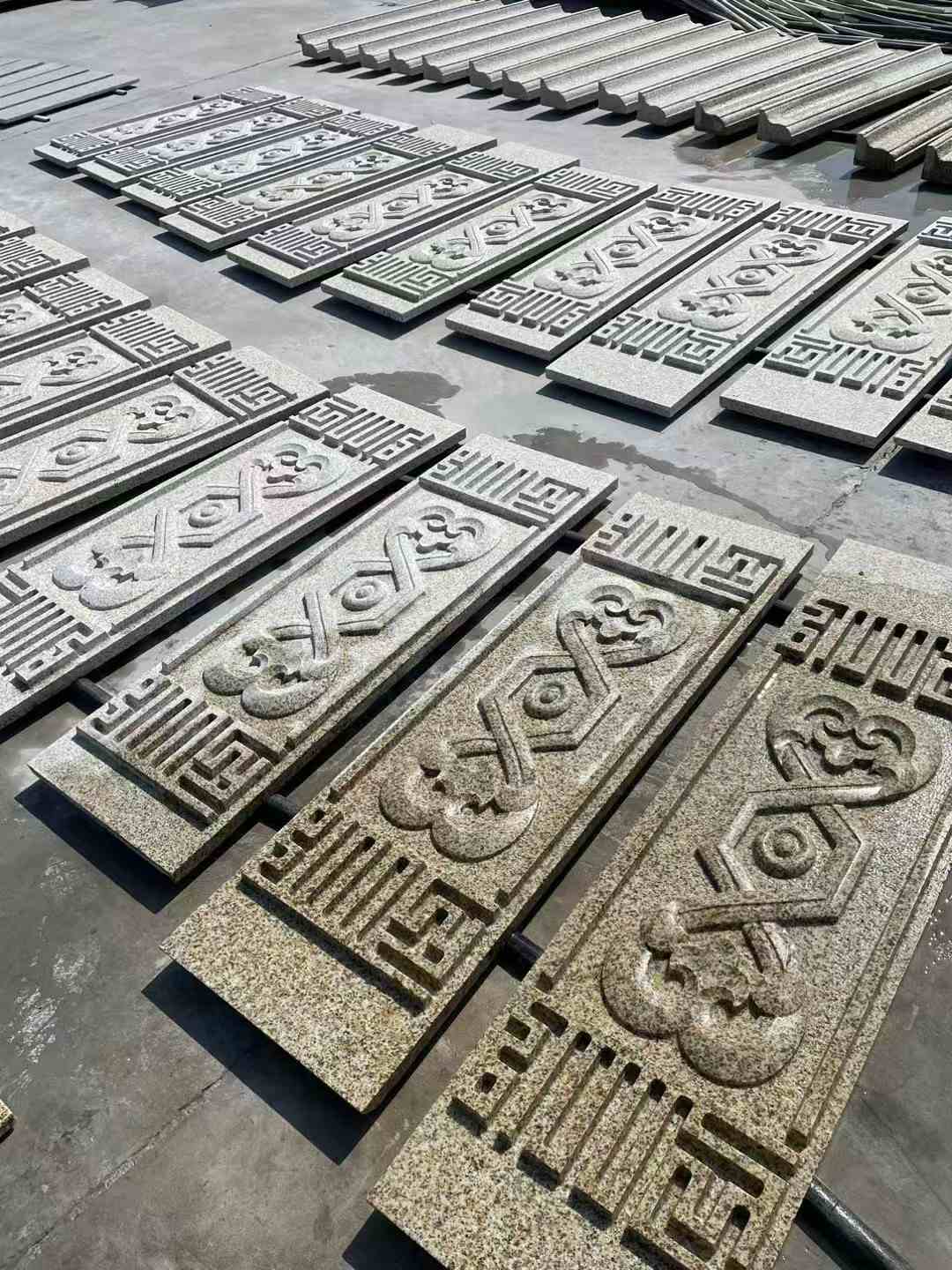 呼伦贝尔 黄金麻花岗岩外墙雕刻板